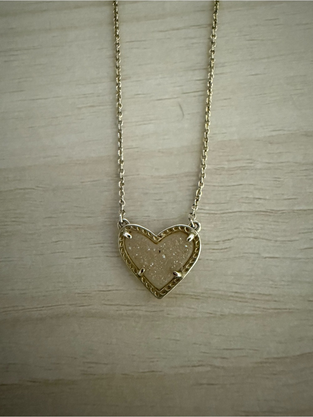 Kendra Scott Champagne Heart Pendant Necklace